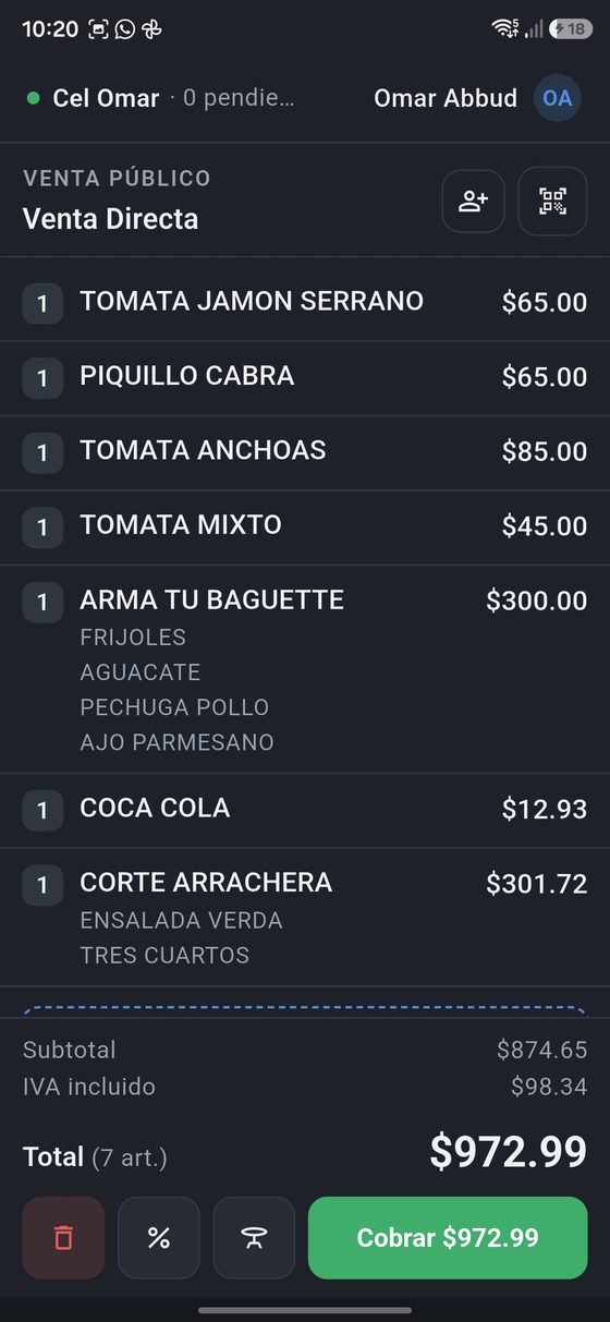 MySoftware POS: Venta con modificadores
