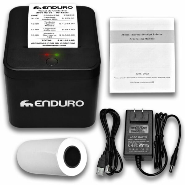 Impresora Térmica 58mm USB y Bluetooth - Image 2