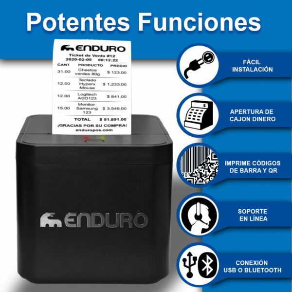Impresora Térmica 58mm USB y Bluetooth - Image 3