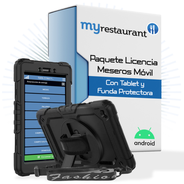 Paquete Licencia Meseros Móvil con Tablet