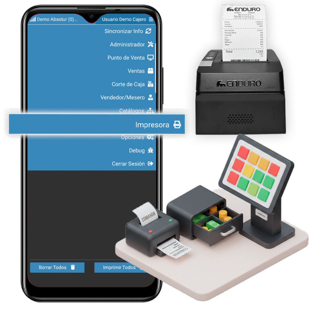 Integraciones con impresoras, cajones y kioskos con Software para restaurantes